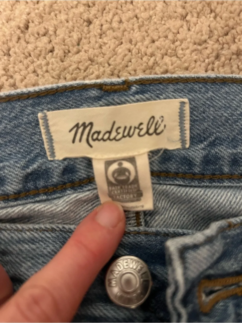 Madewell Dean Easy Straight, Light Wash